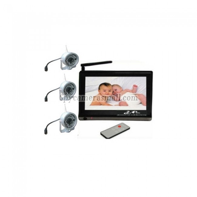 Baby spy camera - Baby Monitor Set (7 Inch Viewer + 3 Wireless Night Vision Cameras)