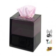 CCD 480TVL HR DVR Tissue Box Covert DVR Camera Supporting 32GB SD Card up to 64 Hours