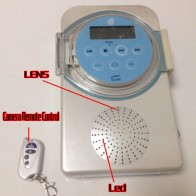 Waterproof Spy Radio/CD Hidden Remote control ON/OFF Bathroom Spy Camera DVR 16GB Motion Activated