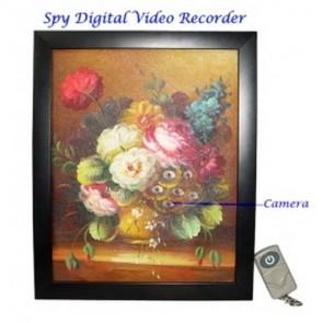 Spy Picture Camera DVR - Painting Digital Video Recorder with Remote Control 4GB Hidden Pinhole Camera DVR